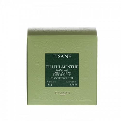 Tilleul Menthe Poivrée Dammann Frères : 25 Sachets | Infusion