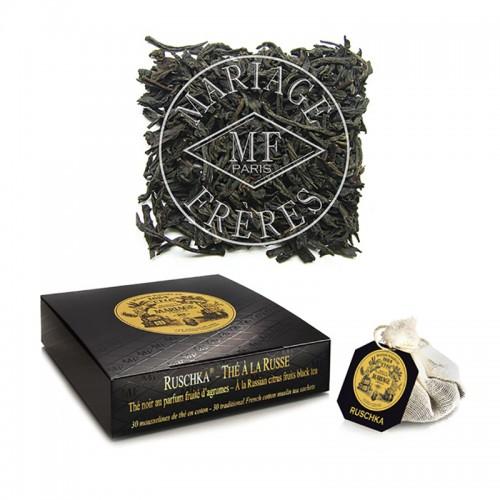 Thé Ruschka Mariage Frères : Thé Noir Parfumé | 30 Bourses