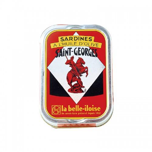 Sardines à L'Huile D'Olive Vierge Extra St Georges 1/10 La Belle-iloise 69G