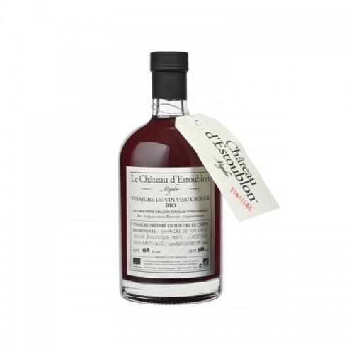Bouteille Apothicaire Vinaigre de Vin Rouge Chateau D'Estoublon 50CL