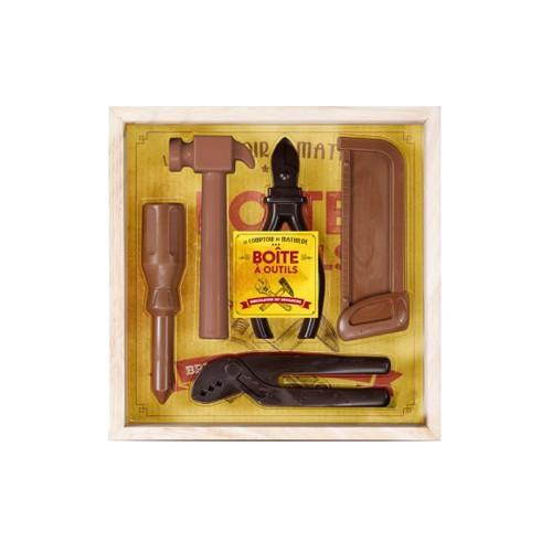Coffret Chocolats Noir et Lait Boîte à Outils Le Comptoir de Mathilde 175G