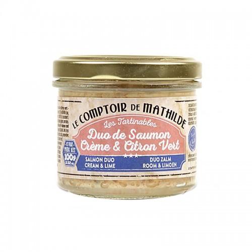 Duo De Saumon, Crème Et Citron Vert Le Comptoir de Mathilde 100G