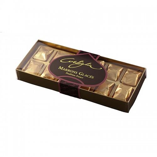 Boite Transparente De 12 Marrons Glacés Corsiglia 240G