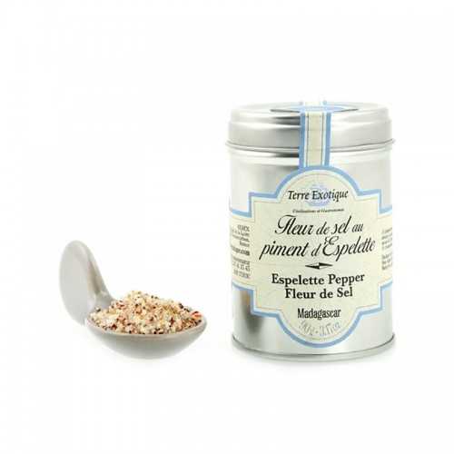 Fleur de sel de Madagascar au piment d'Espelette Terre Exotique 90G