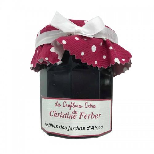 Confiture de myrtilles des jardins d'Alsace 220G