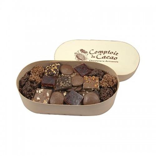 Croustines pralinés, croquants, palets, Boîte couvercle 380g