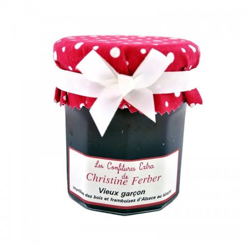 Confiture Vieux Garçons myrtilles et framboises au kirsch 220G