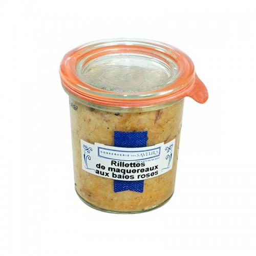 Rillettes de maquereaux aux baies roses Concerverie des Saveurs 100G