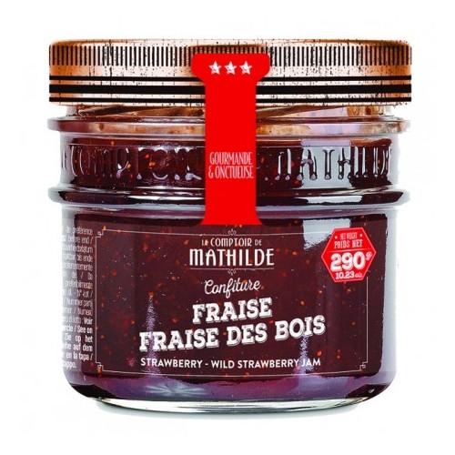 Confiture de Fraise et Fraise des Bois Le Comptoir de Mathilde 290G