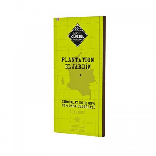 Tablette de chocolat de Plantation El Jardin Noir 75% Michel Cluizel 70G