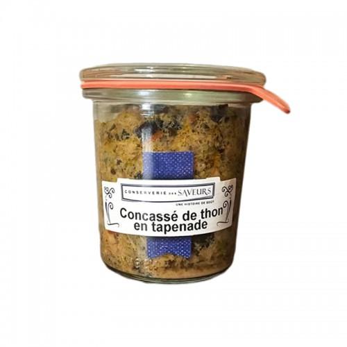 Concassé de thon en tapenade Conserverie des Saveurs 100G