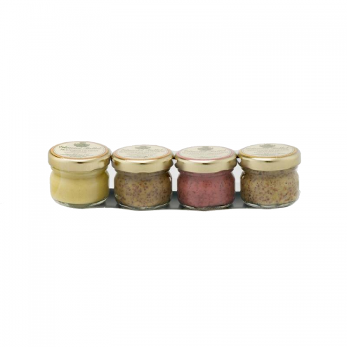 Lot de 4 portions de moutarde Edmond Fallot