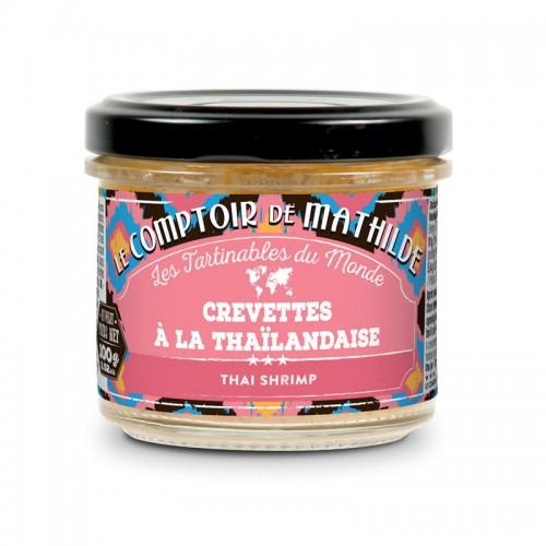 Tartinable De Crevettes à la Thaïlandaise Le Comptoir de Mathilde 100G