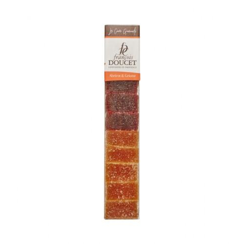Réglette De 10 Pâtes De Fruits Abricot et Griotte 180G