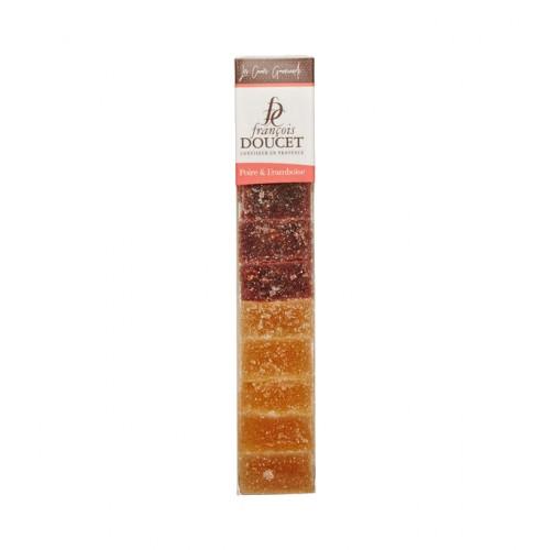 Réglette De 10 Pâtes De Fruits Poire et Framboise Francois Doucet 180G