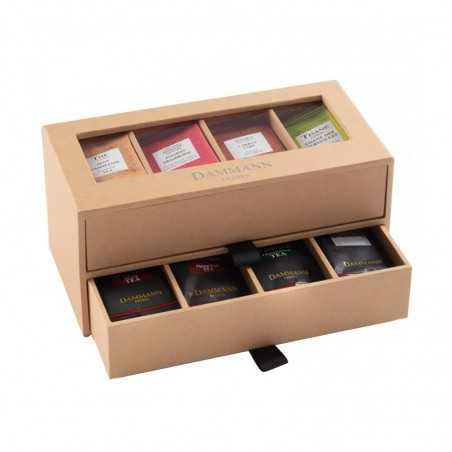 Coffret Kraft 7/7 Dammann Frères : 56 Sachets | Thé & Infusion