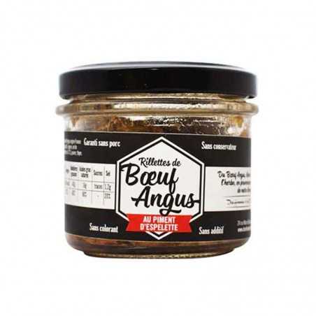 Rillette Angus Piment Espelette Des Hommes Et Des Boeufs 90G 