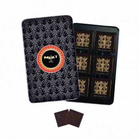 Plumier Noir 12 Carrés Chocolat Noir Maxim's 58G