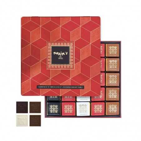 Coffret 50 Carrés De Chocolats Assortis Maxim's 240G 