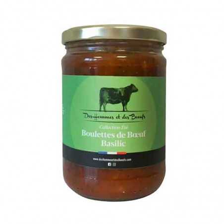 Boulettes De Boeuf Au Basilic Des Hommes Et Des Boeufs 500G 
