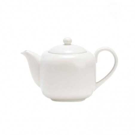 Théière Shiro Dammann Frères en Porcelaine Blanche avec Filtre
