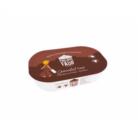Glace Chocolat Noir Philippe Faur 750ML | Maitre Artisan Glacier