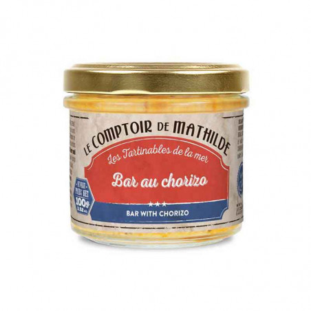Rillettes de Bar Au Chorizo Le Comptoir De Mathilde 100G