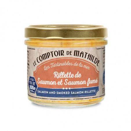Rillettes De Saumon Et Saumon Fumé Le Comptoir De Mathilde 100G