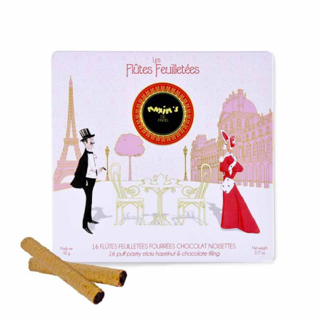 16 Flutes feuilletées chocolat noisette - Maxim's