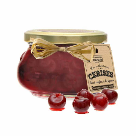 Cerises Semi Confites à La Liqueur Le Comptoir De Mathilde 23CL