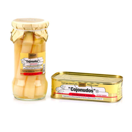 Asperges Extra Grosses Miset 7-8 unités Bocal Verre 300G