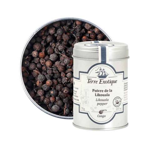 Poivre noir de la Likouala Terre Exotique 70G | Poivre Ashanti