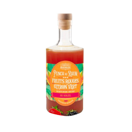 Punch Rhum Fruits Rouges et Citron Vert Comptoir de Mathilde