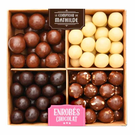 Coffret Enrobés Chocolat Assortiment de Perles Comptoir de Mathilde