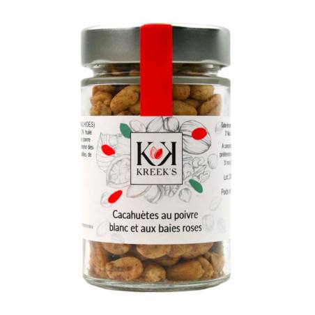 Cacahuètes au Poivre Blanc et Baies Roses Kreek's 110G