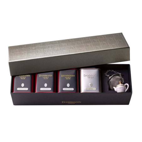 Coffret Jardin De Thé Dammann Frères | 4 boites + infuseur