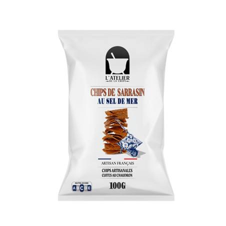 Chips de Sarrasin au Sel de Guérande Atelier la Chips 100g