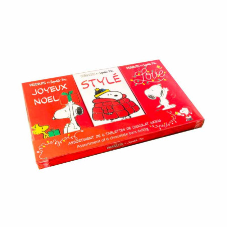 Coffret Tablettes Peanuts Chocolat Sophie M 6x30G