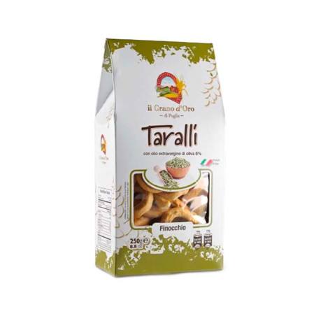 Tarallli au Fenouil Il Grano D'Oro di Puglia 250G