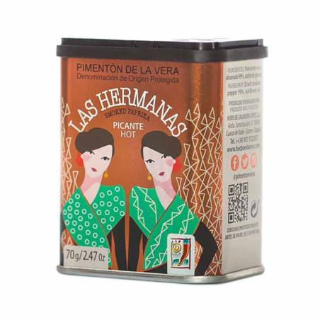 Paprika Piquant Fumé Pimenton De La Vera AOP Las Hermanas 70G