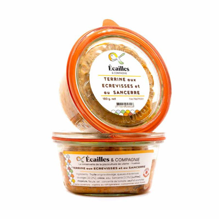 Terrines aux Ecrevisses et au Sancerre Écailles & Compagnie 180G