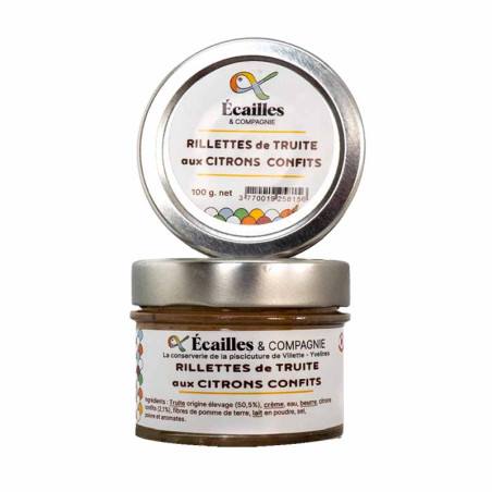 Rillettes De Truite Aux Citrons Confits Écailles & Compagnie 100G