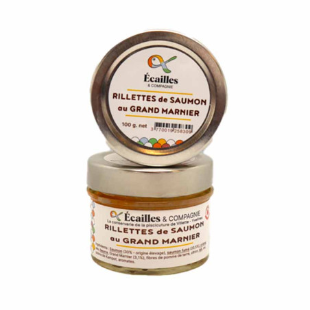Rillettes De Saumon au Grand Marnier Écailles & Compagnie 100G