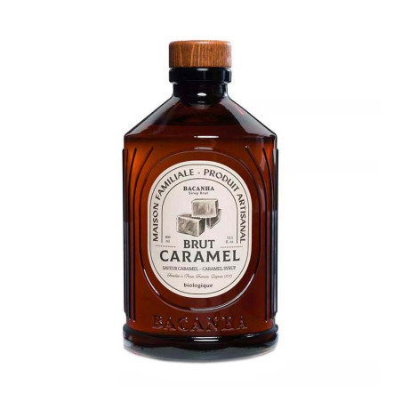 Sirop Caramel Brut Biologique Bacanha 40CL | Flacon en verre teinté