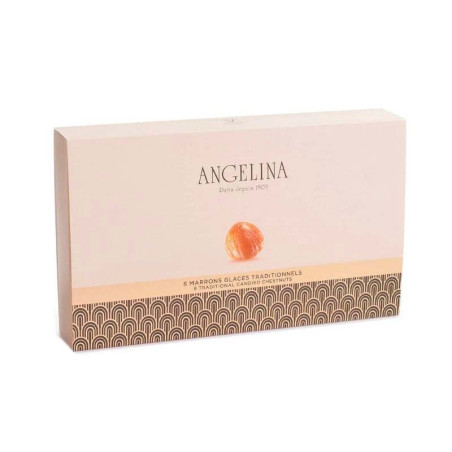Coffret 8 Marrons Glacés Angelina 160g | Cadeau Gourmand Confiserie
