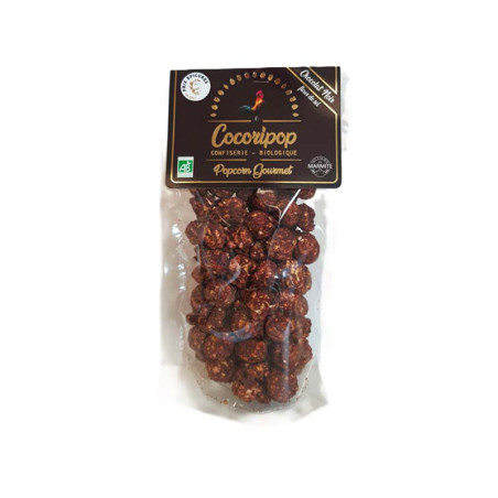 Pop Corn Gourmet Chocolat Noir Fleur de sel Cocoripop 80G | Confierie Bio