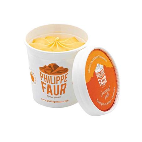 Glace Caramel fleur de sel Philippe Faur 100ML | Maitre Artisan Glacier