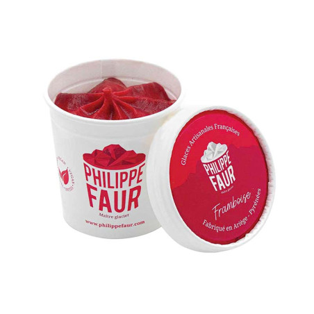 Sorbet Framboise 100ML Philippe Faur | Maitre Artisan Glacier