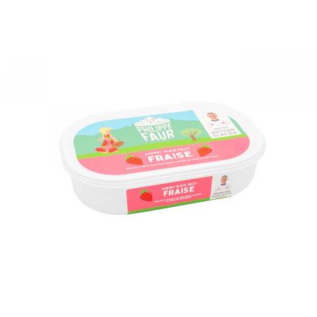 Sorbet Fraise Philippe Faur 750ML | Maitre Artisan Glacier