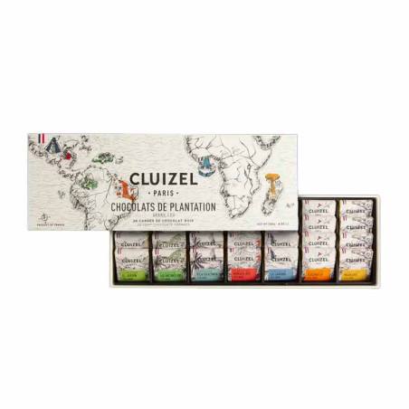 Coffret carrés de chocolat de Plantation N°28 Michel Cluizel 140G